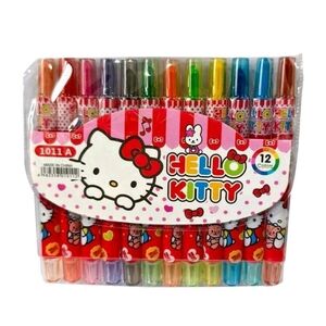 Hello Kitty Kids Pen Set - Red and Multicolor